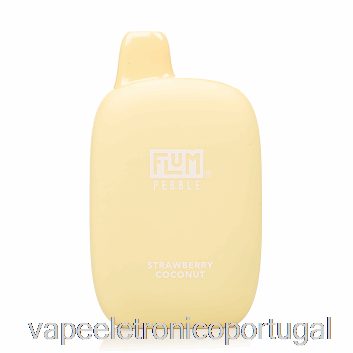 Vape Eletronico Flum Seixo 6000 Descartável Morango Coco